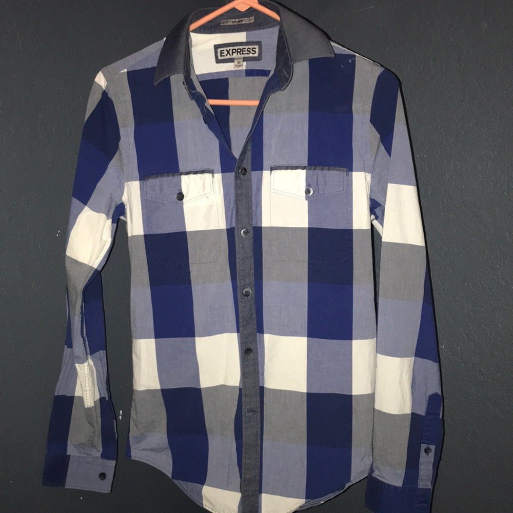 EXPRESS long sleeve button up